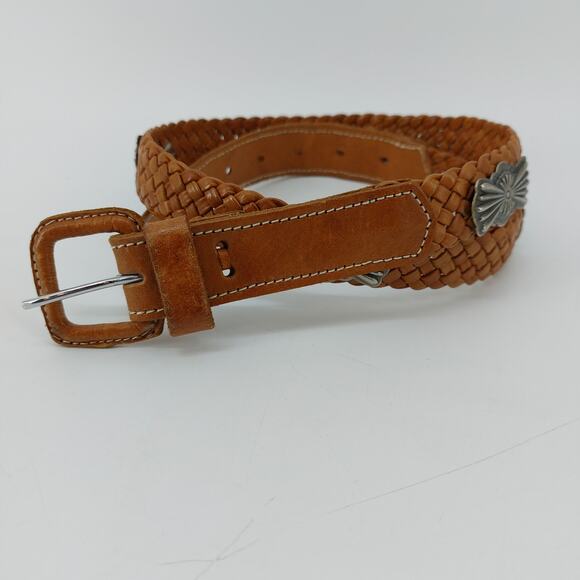 other Accessories - Women's Western Southwester Brown Braided Belt Conchos Cowgirl S